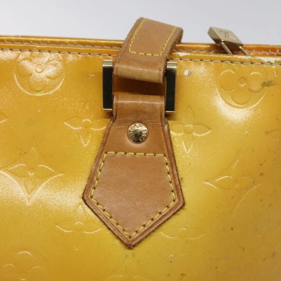 LOUIS VUITTON Monogram Vernis Houston Hand Bag Gris - Picture 9 of 16